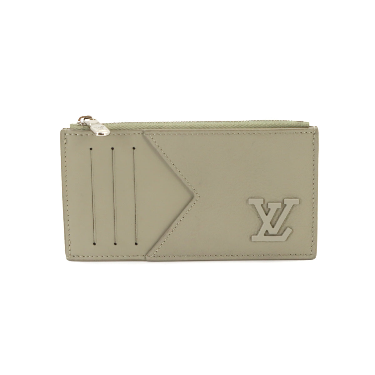 LV Aerogram Coin Card Holder Case Sage M82282
