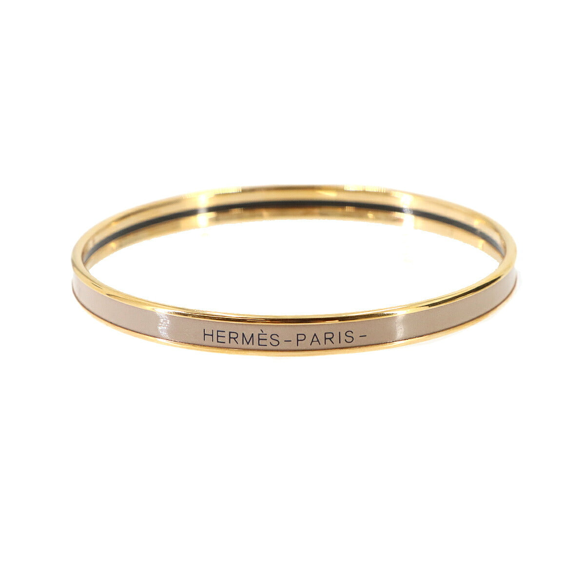 Uni Enamel Bangle Bracelet Etoupe Rose Gold Accessory