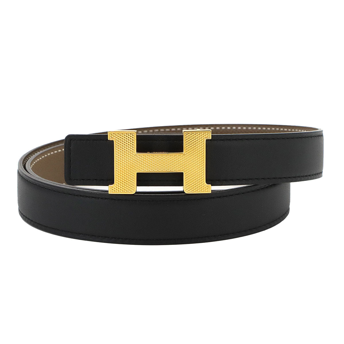 Mini Constance Guilloche Reversible Belt Swift Epsom Black