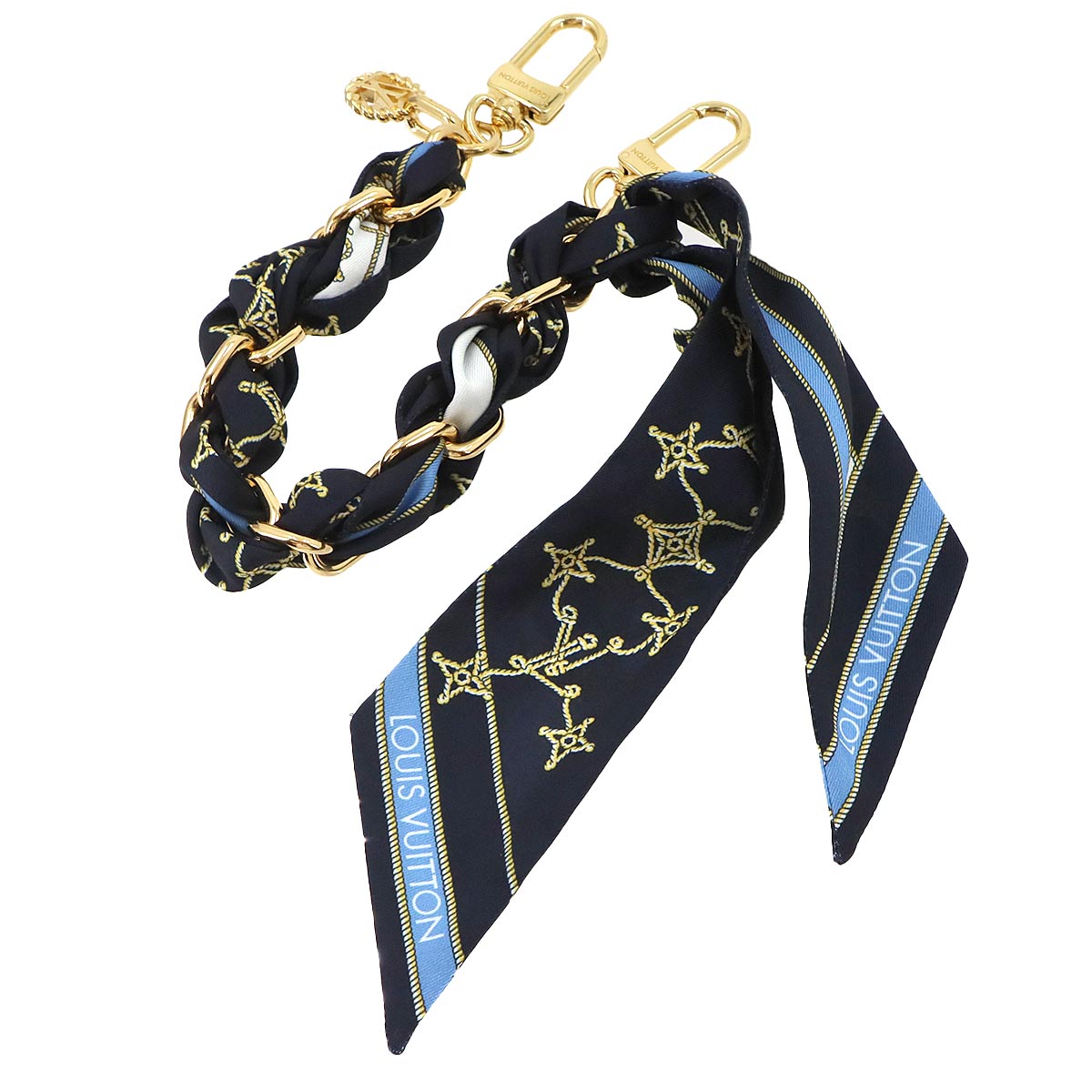 LV Circle Nautical Bag Charm Blue Gold M01812 Accessory