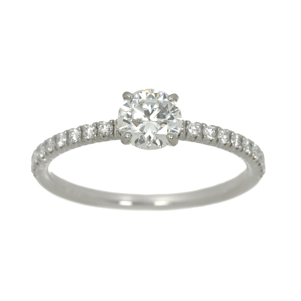 ETINCELLE Half Diamond 0.40ct G/VVS1/3EX Ring Pt size47 4(US)