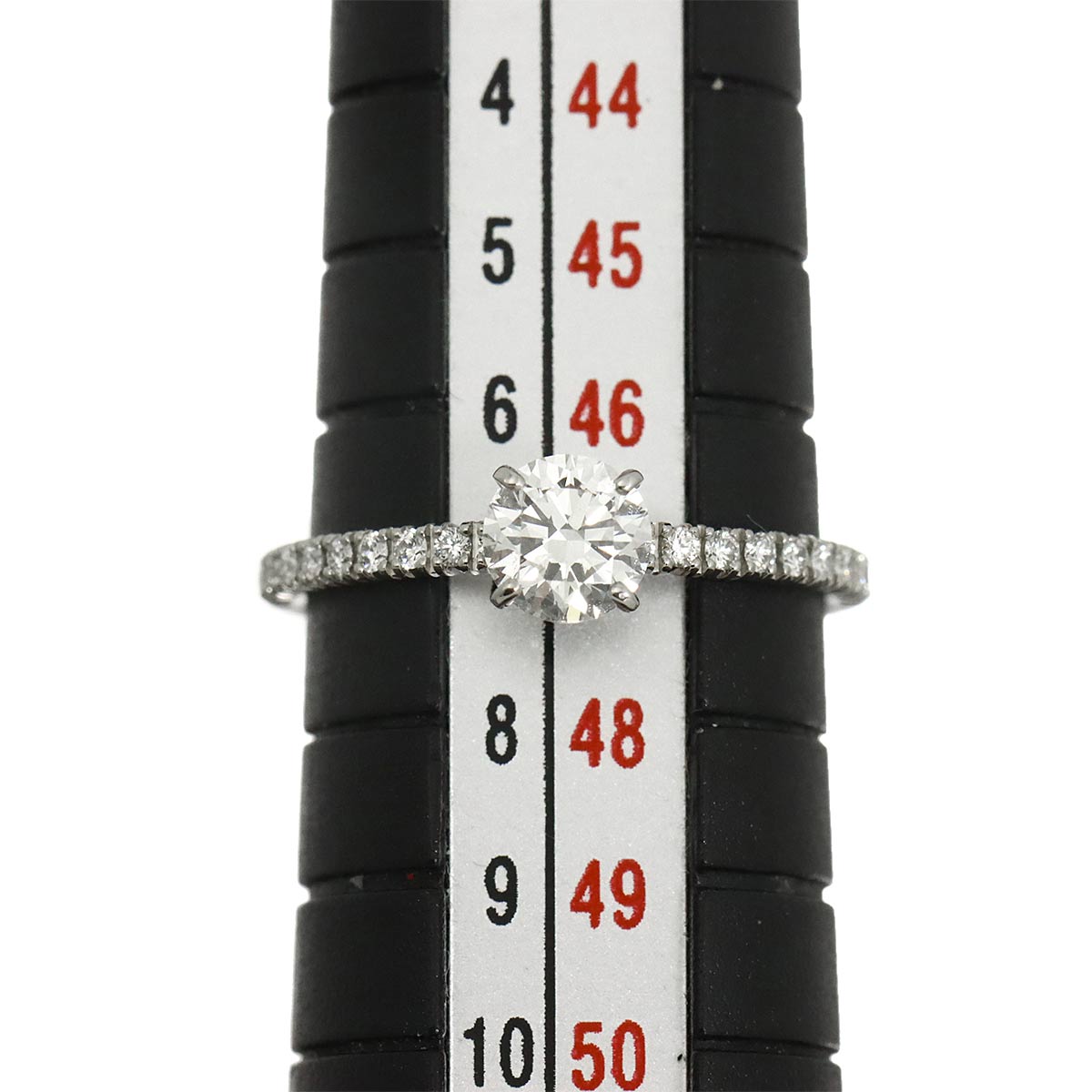 ETINCELLE Half Diamond 0.40ct G/VVS1/3EX Ring Pt size47 4(US)