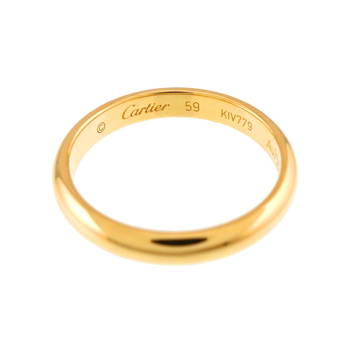 Classic Ring 18K Yellow Gold 750 size59 8.25-8.75(US)