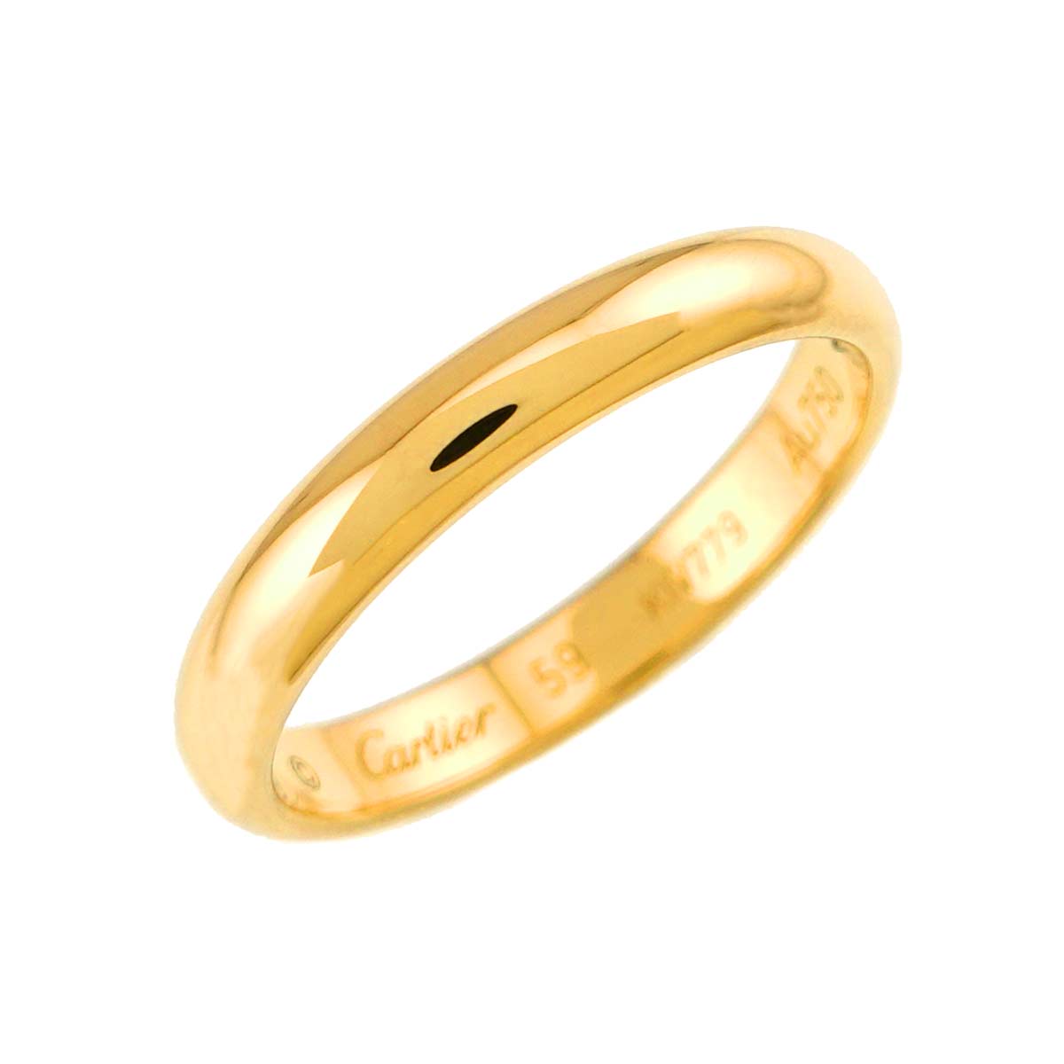 Classic Ring 18K Yellow Gold 750 size59 8.25-8.75(US)