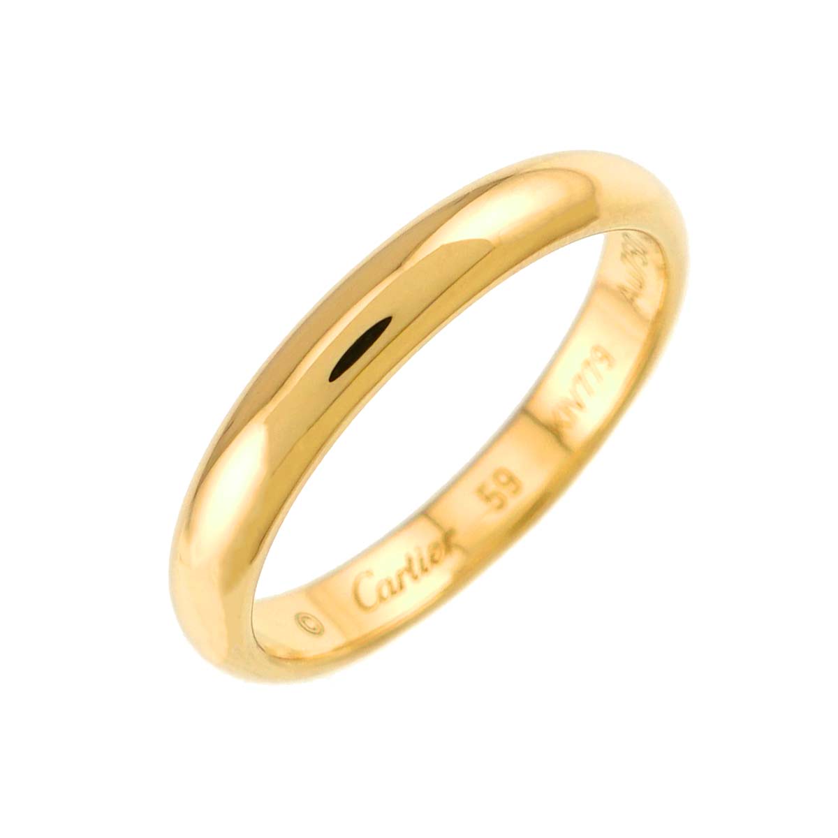 Classic Ring 18K Yellow Gold 750 size59 8.25-8.75(US)
