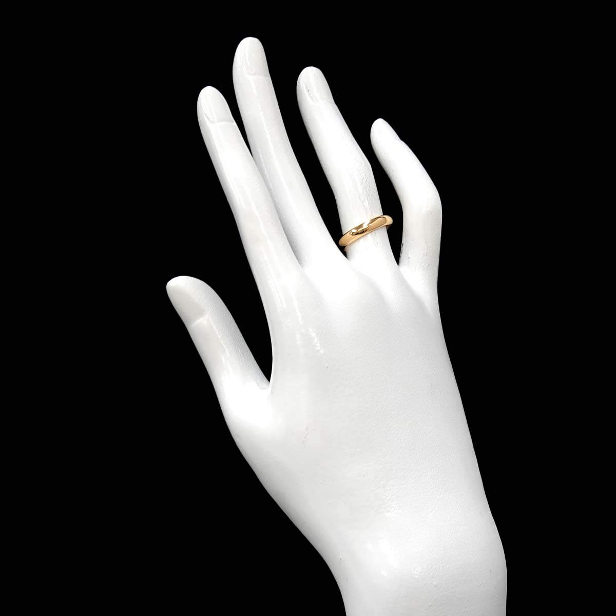 Classic Band Ring 18K Yellow Gold 750 size50 5.25(US)