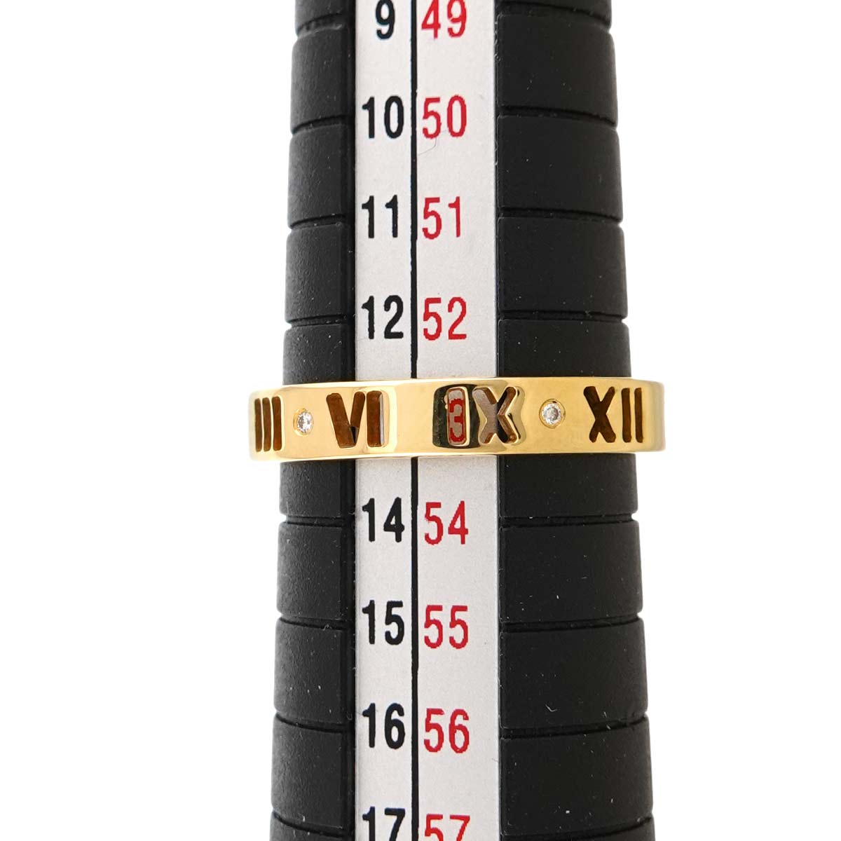 Atlas Diamond Ring 18K Yellow Gold 750 Size6(US)