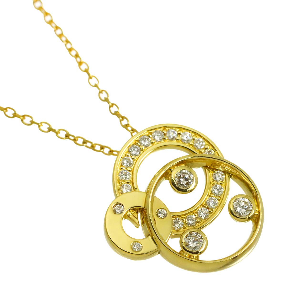 Diamond 0.23ct Necklace 18K YG 750