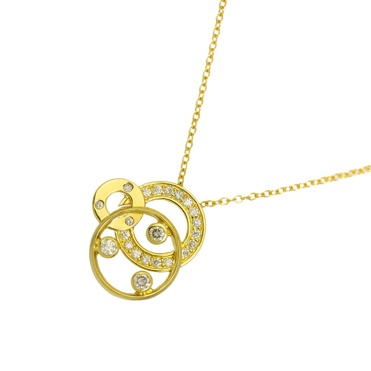 Diamond 0.23ct Necklace 18K YG 750
