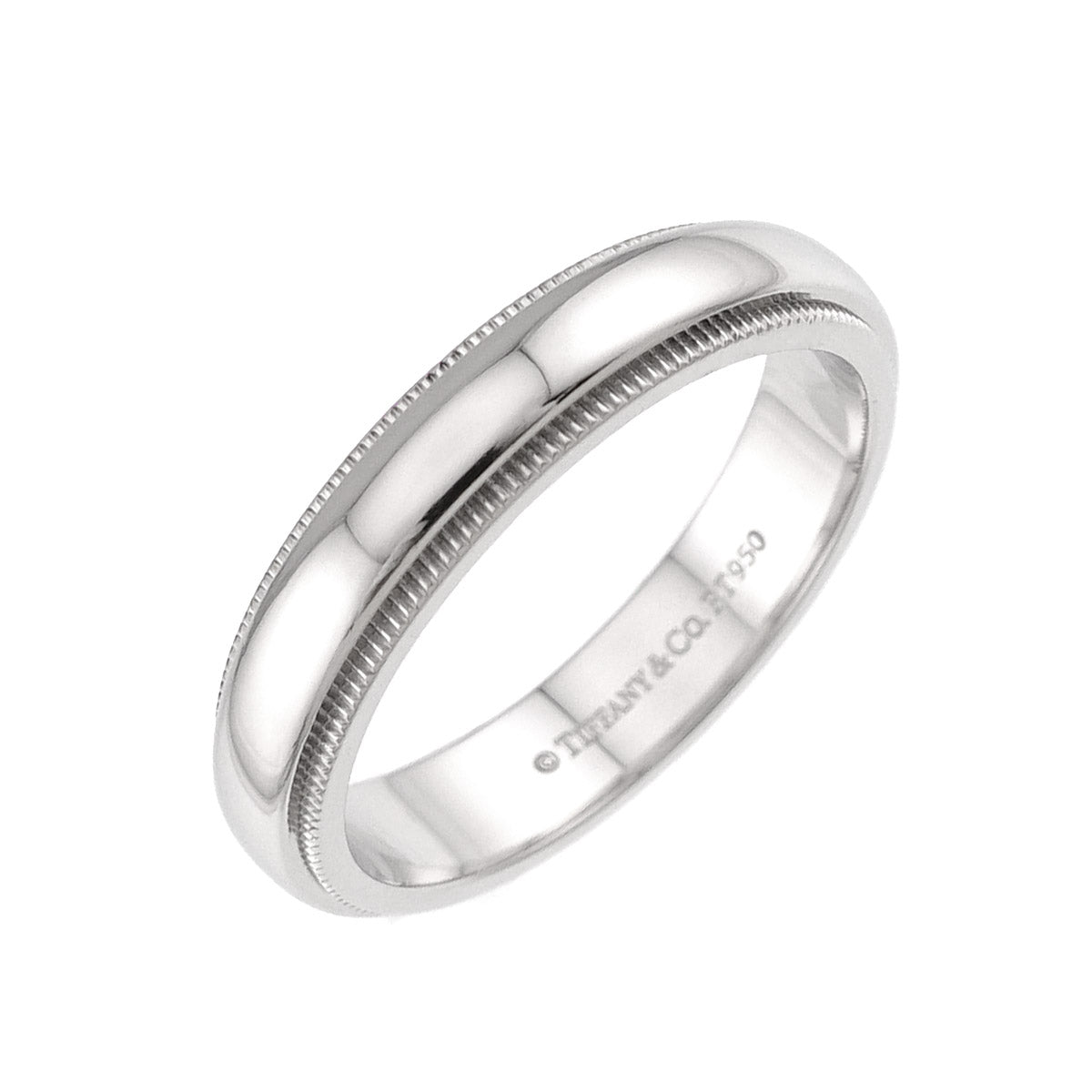 Milgrain Band Ring Platinum size6.75(US)