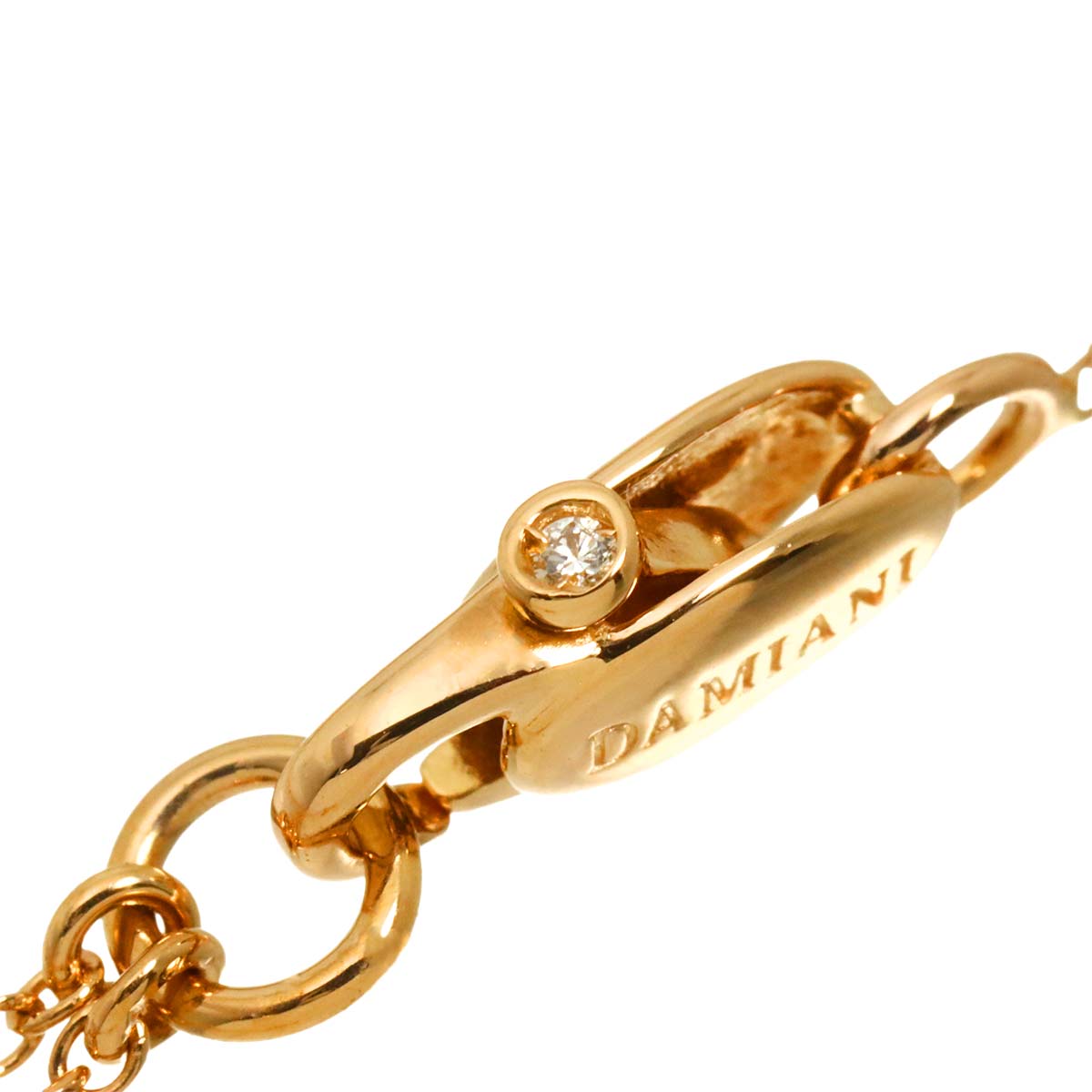 D-SIDE Diamond 10P Necklace 18K Pink Gold 750