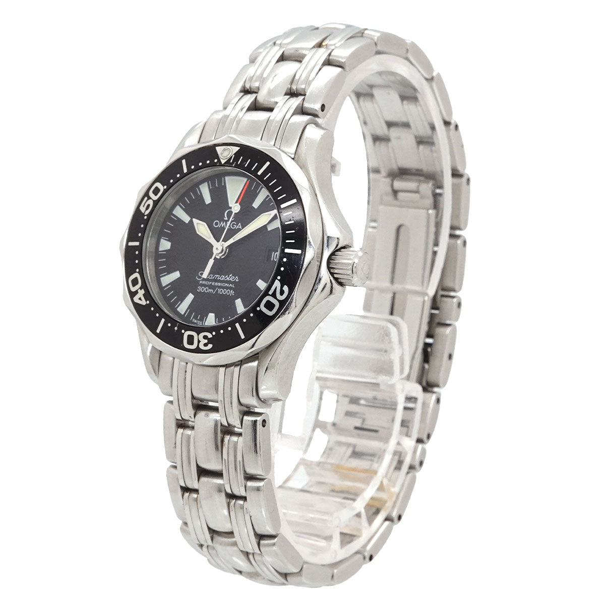 Seamaster 300m 2284 50 Date Quartz Black Dial Ladies Watch