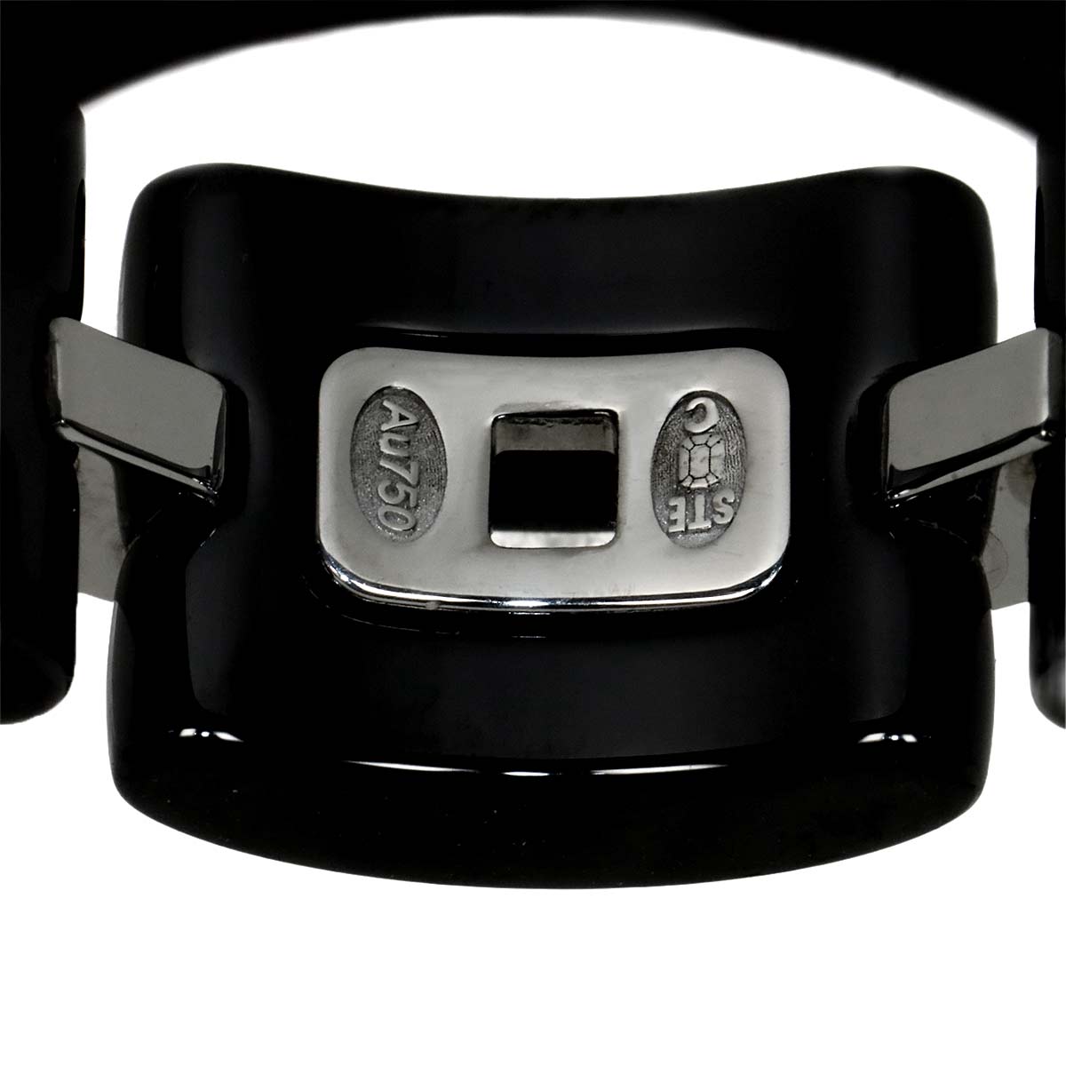 ULTRA Ring Black Ceramic 18K WG 750 Size60 8.75(US)