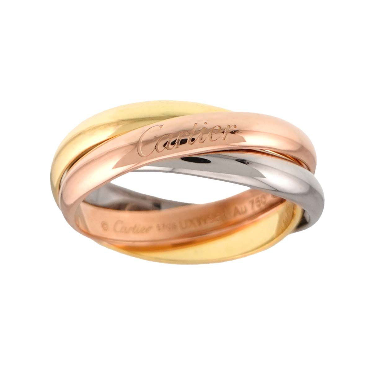 Trinity MM Ring 18K YG WG PG 750 Size57 7.75-8(US)