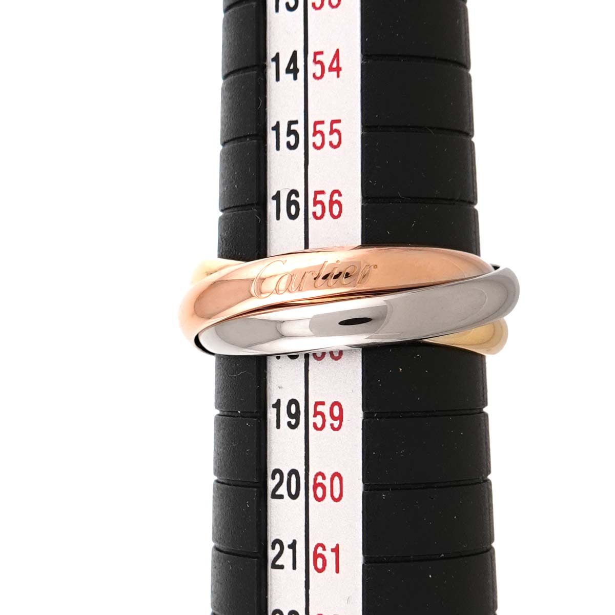 Trinity MM Ring 18K YG WG PG 750 Size57 7.75-8(US)