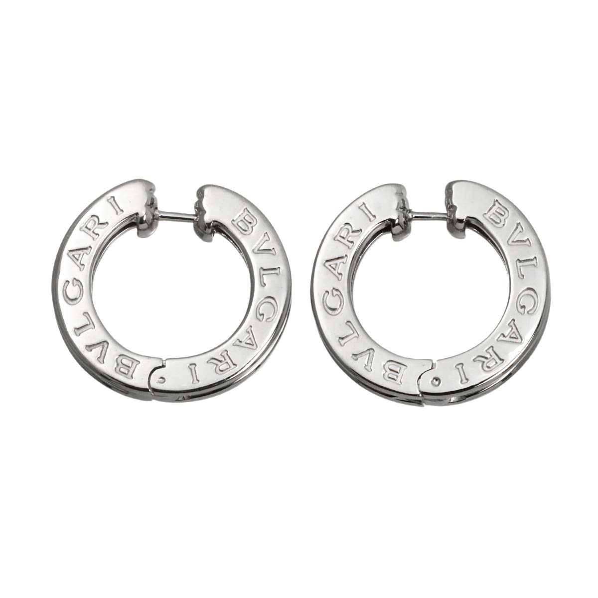 B-ZERO1 Diamond Earrings Pierced 18K White Gold 750