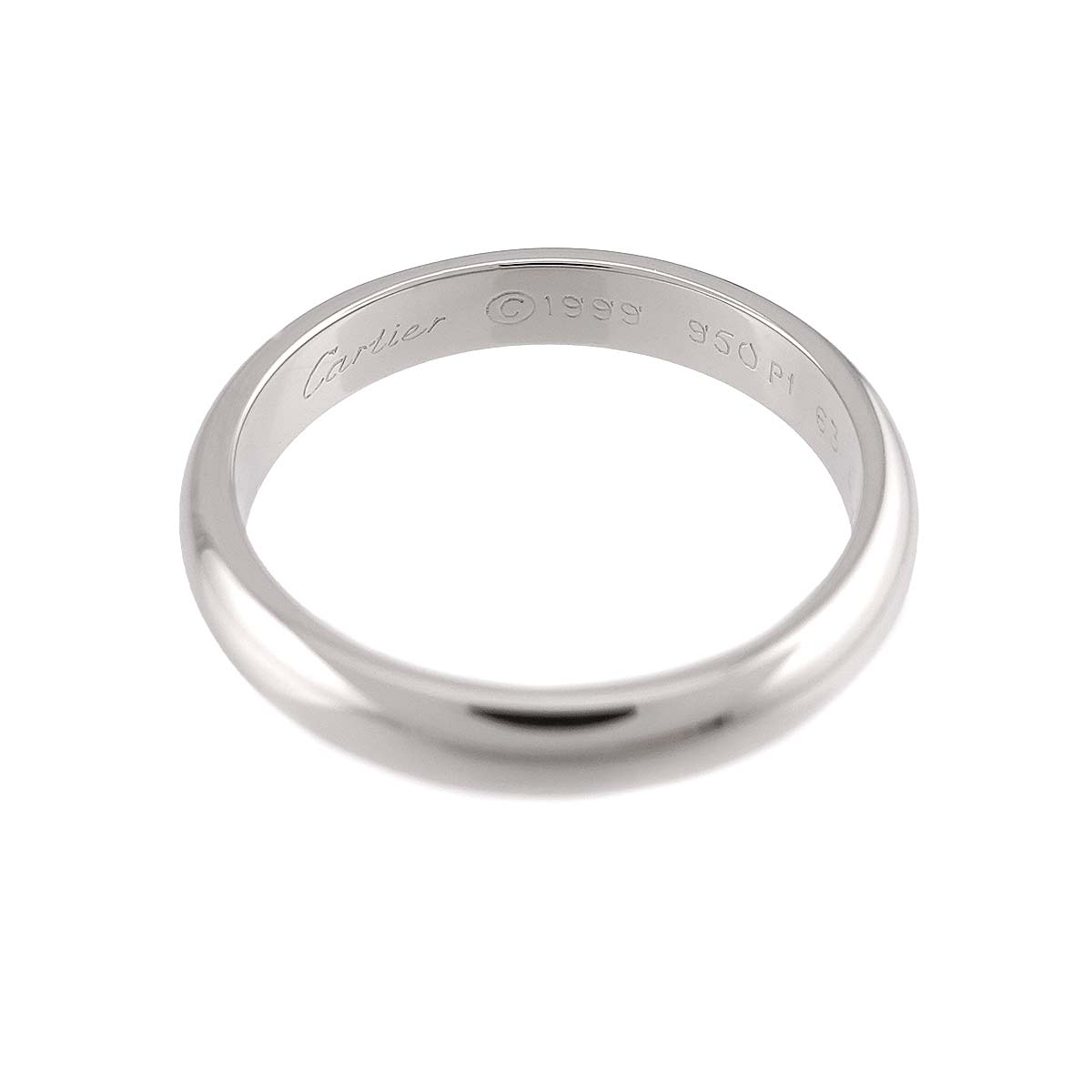 1895 Classic Band Ring Platinum Size63 10-10.25(US)