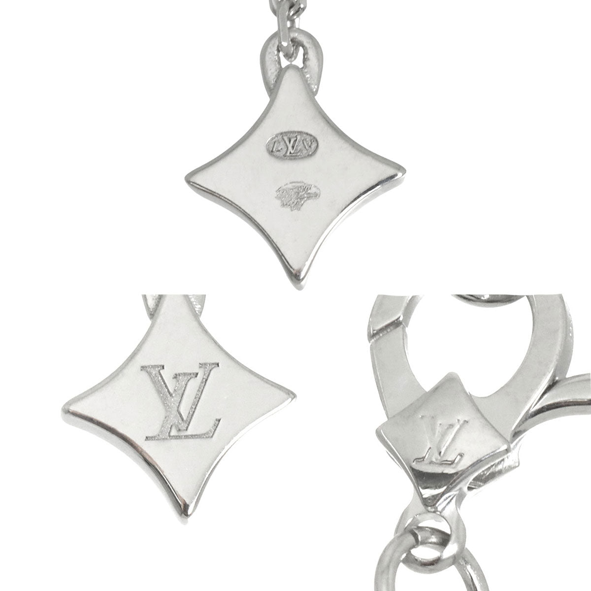 Double Diamond Necklace 18K WG 750