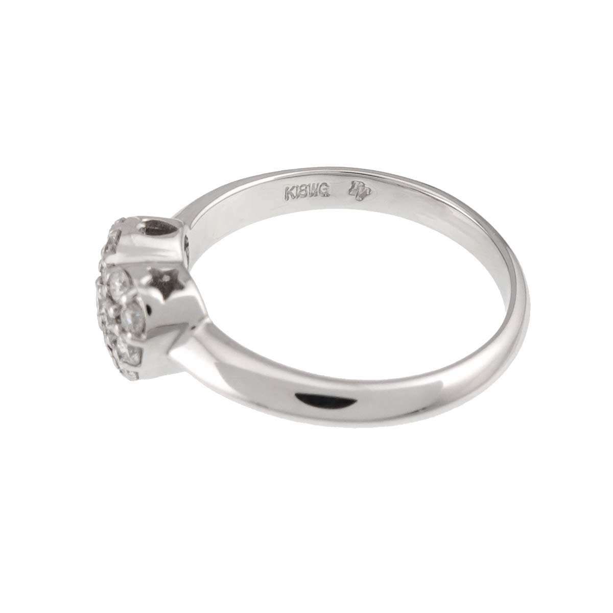 Diamond 0.30ct Ring 18K WG 750 Size5.25(US)