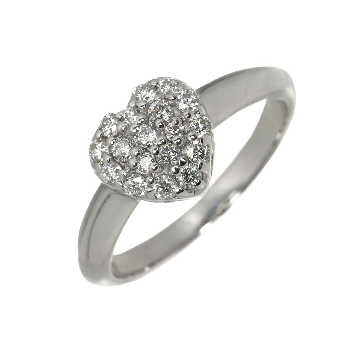 Diamond 0.30ct Ring 18K WG 750 Size5.25(US)