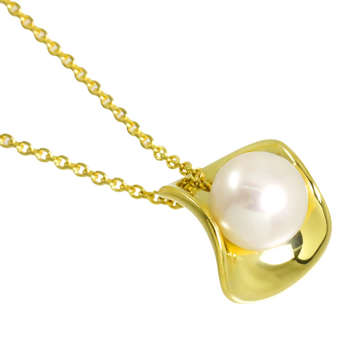 Akoya Pearl 7.8mm Necklace 18K YG 750