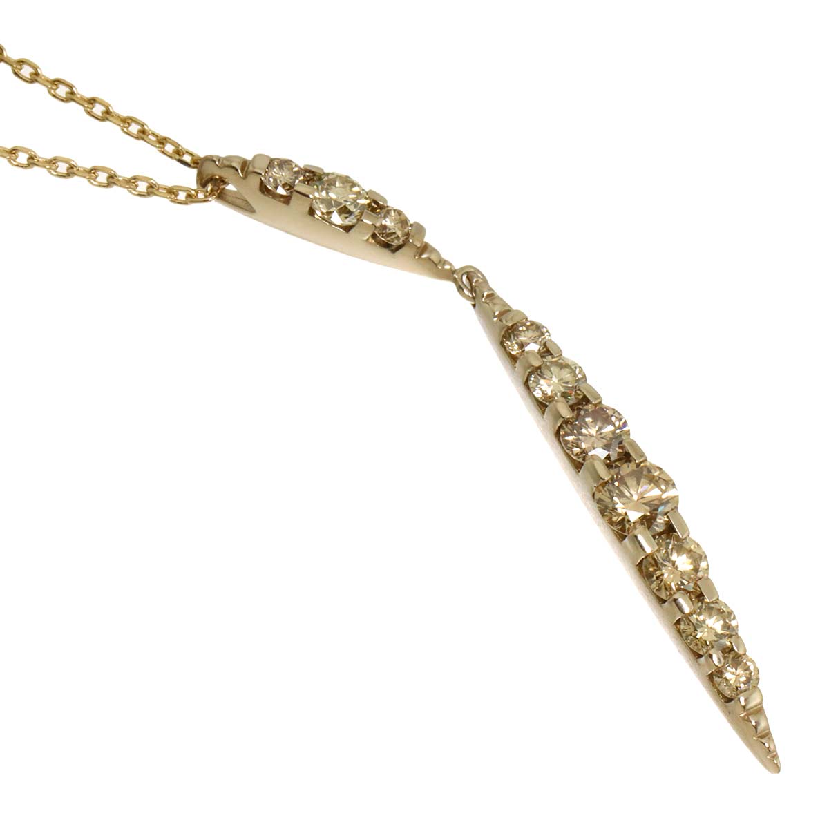 Brown Diamond 1.00ct Necklace 18K Brown Gold 750