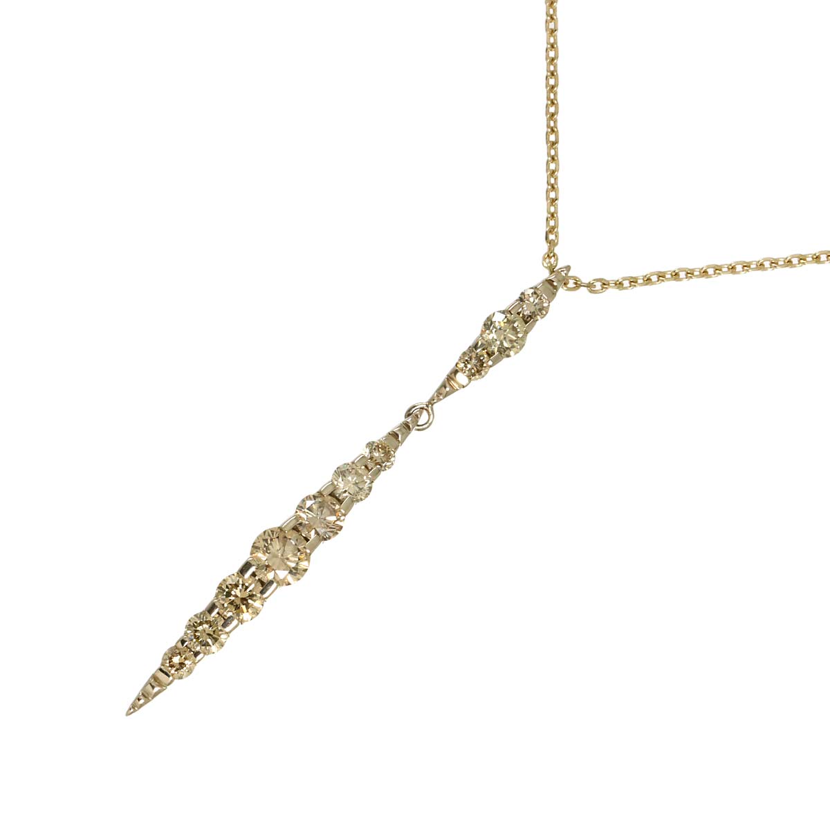 Brown Diamond 1.00ct Necklace 18K Brown Gold 750