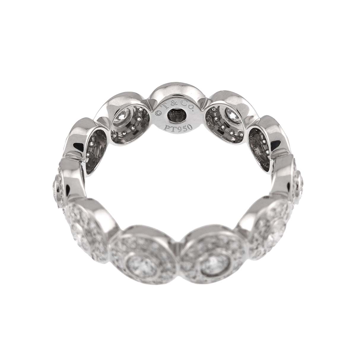Diamond Ring Pt Platinum size7.25-7.5(US)