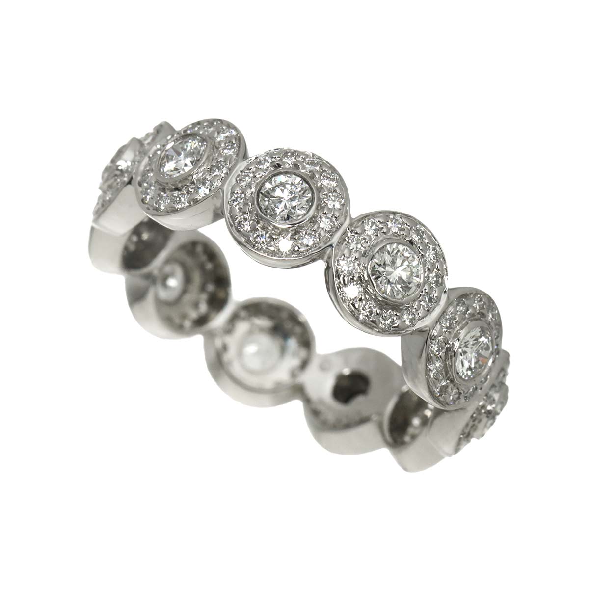 Diamond Ring Pt Platinum size7.25-7.5(US)