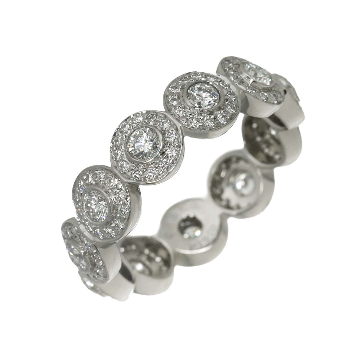 Diamond Ring Pt Platinum size7.25-7.5(US)
