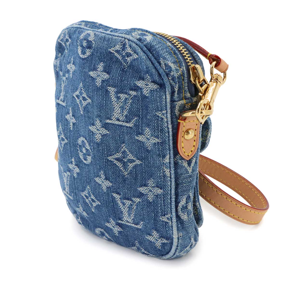 LV Remix Monogram Denim Fairfax Pochette Shoulder Bag