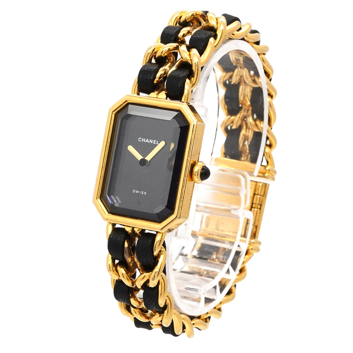 Premiere Size L H0001 Vintage Quartz Black Dial Ladies Watch
