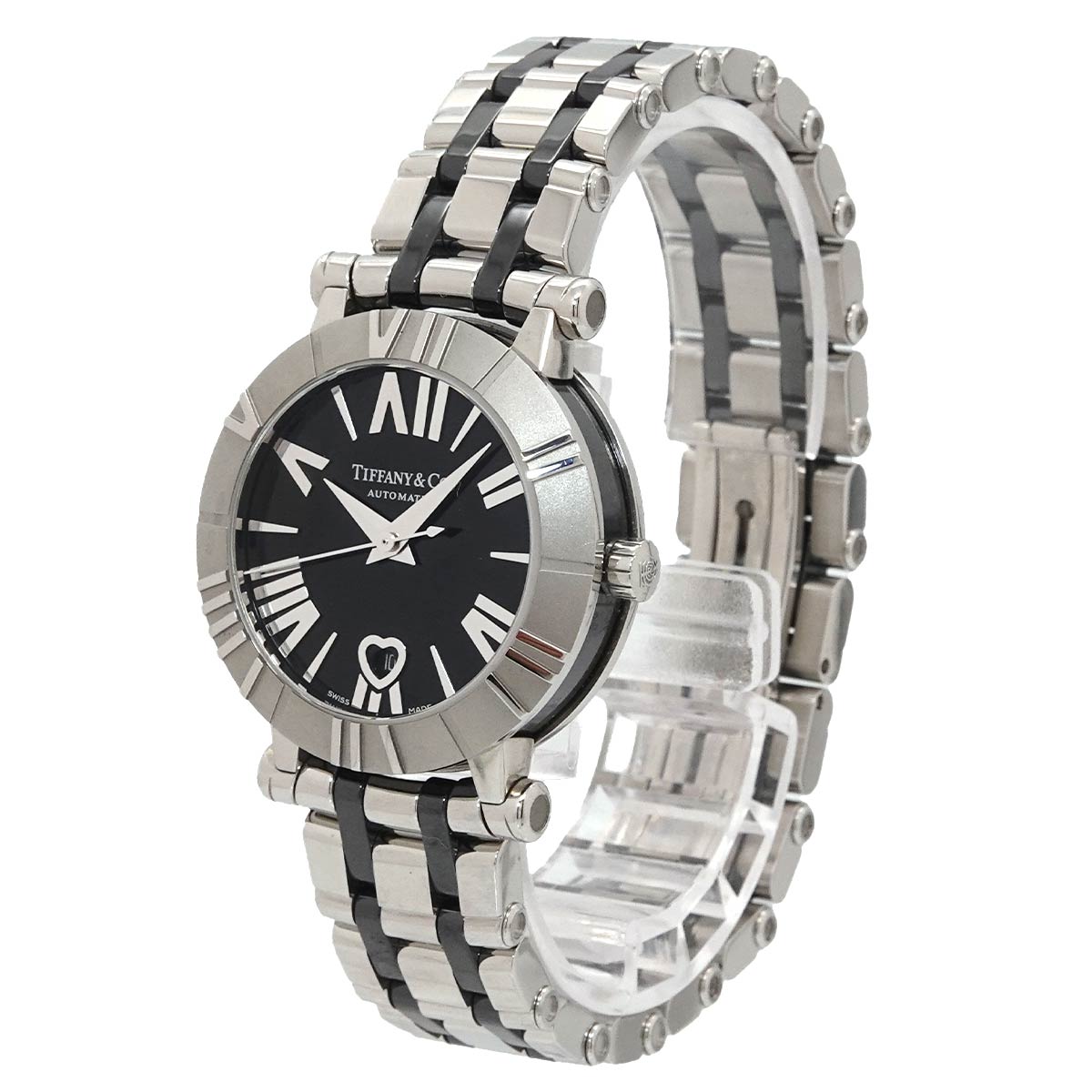Atlas Z1300 68 11A10A71A Automatic Date Black Dial Ladies
