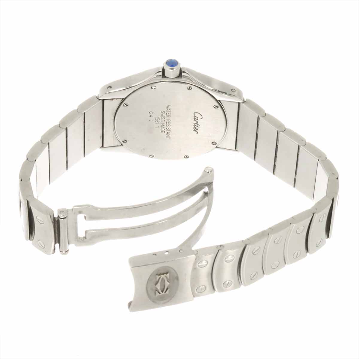 Santos Rond MM W20027K1 White Dial Quartz Boys Wrist Watch