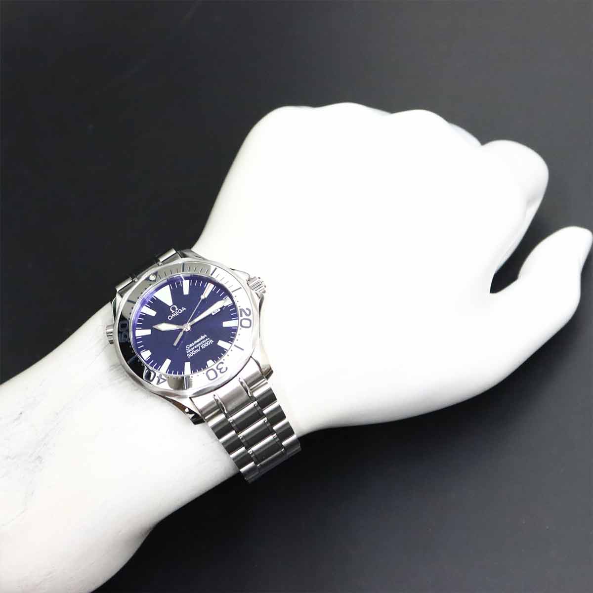 Seamaster Professionell 300 2265.80 Quartz Navy Dial Mens Watch