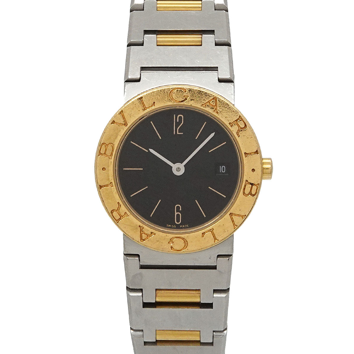 BVLGARIBVLGARI BB26SG Two Tones 750 YG Silver Dial Ladies