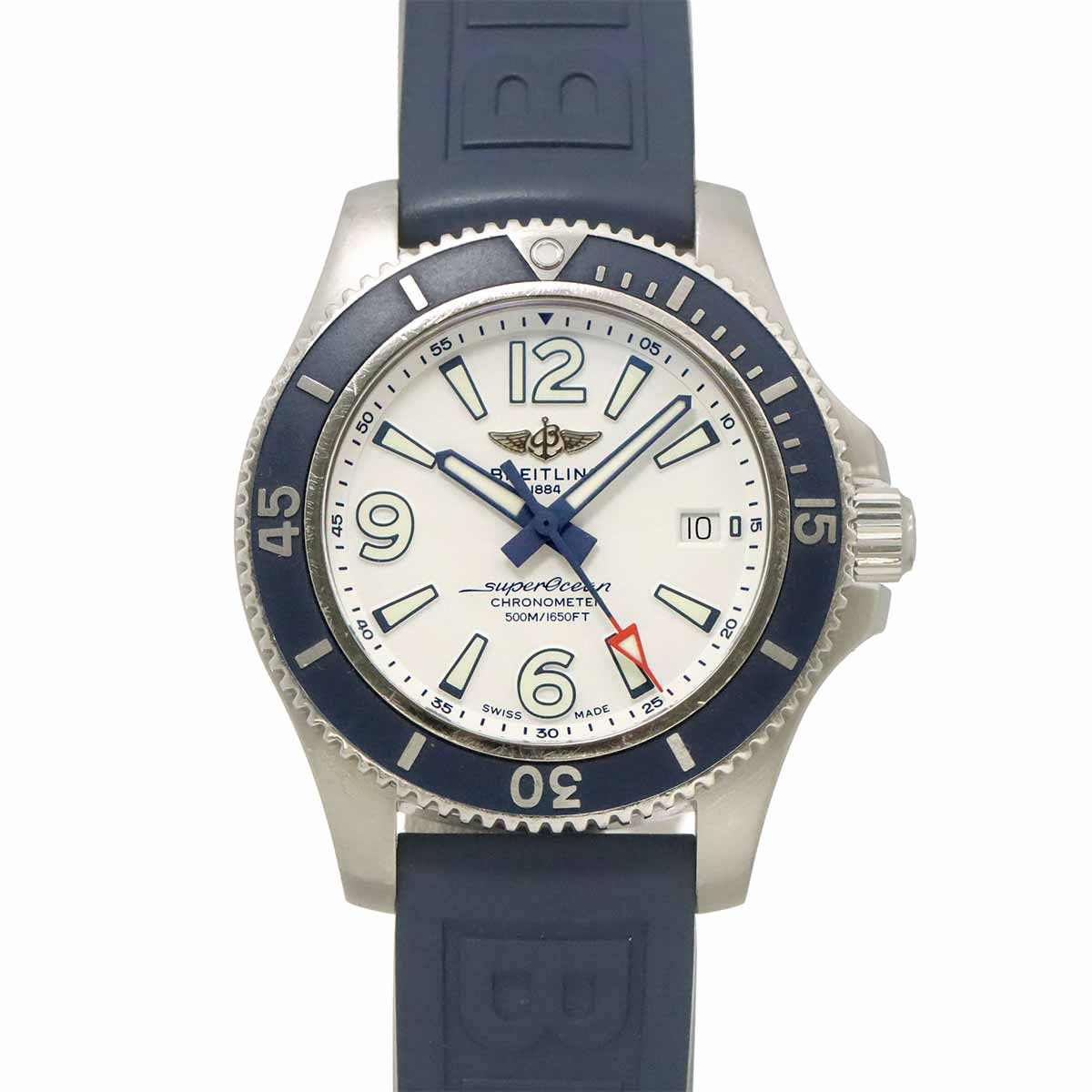 Super Ocean 42 A17366 Date Automatic White Dial Mens