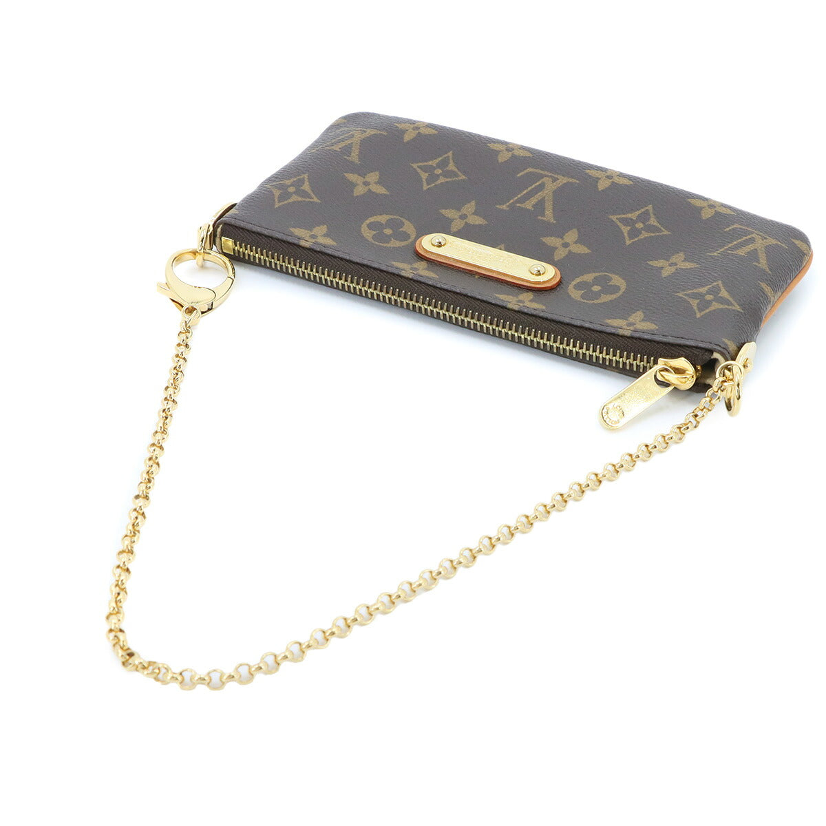 Monogram Pochette Milla MM Hand Bag Pouch Brown M60094