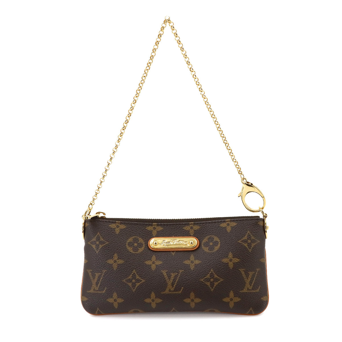 Monogram Pochette Milla MM Hand Bag Pouch Brown M60094