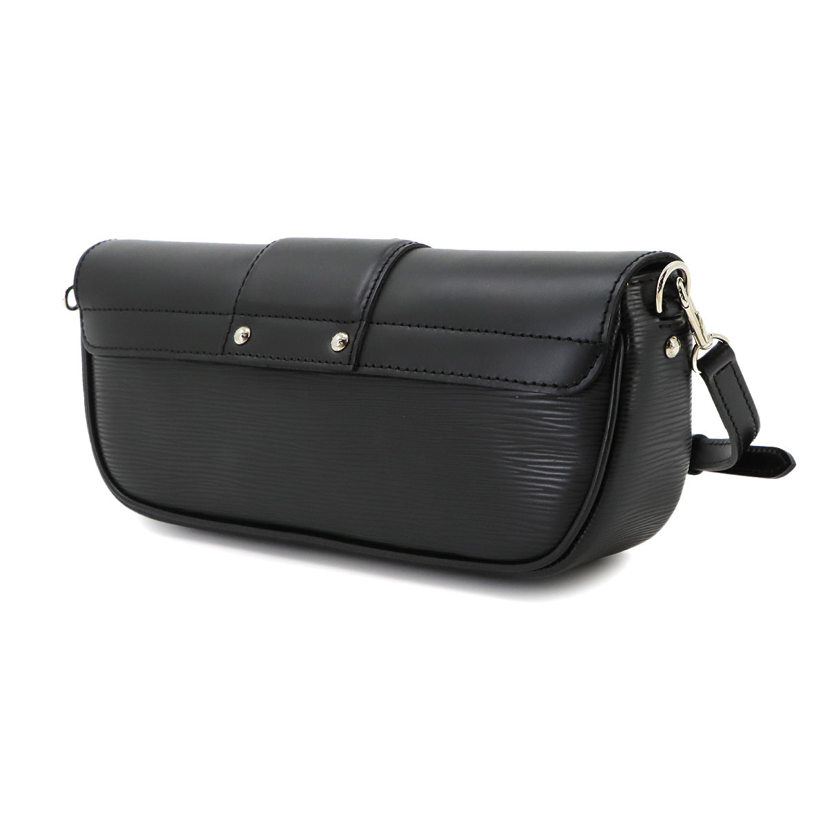 Epi Pochette Montaigne Shoulder Bag Leather Noir M59292