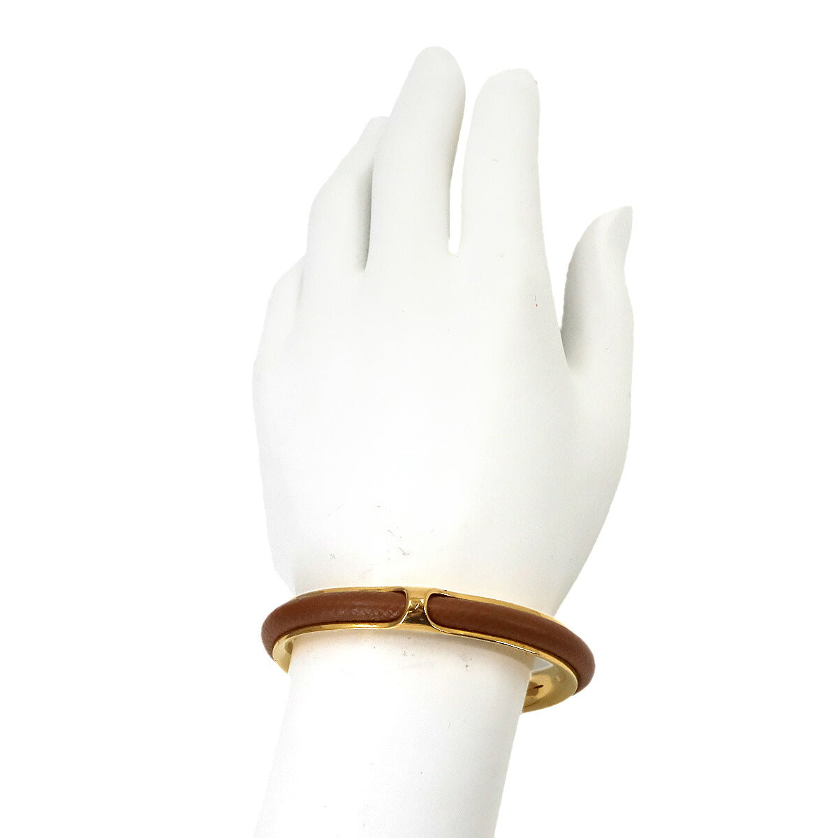Bangle Leather Brown Gold 90339573