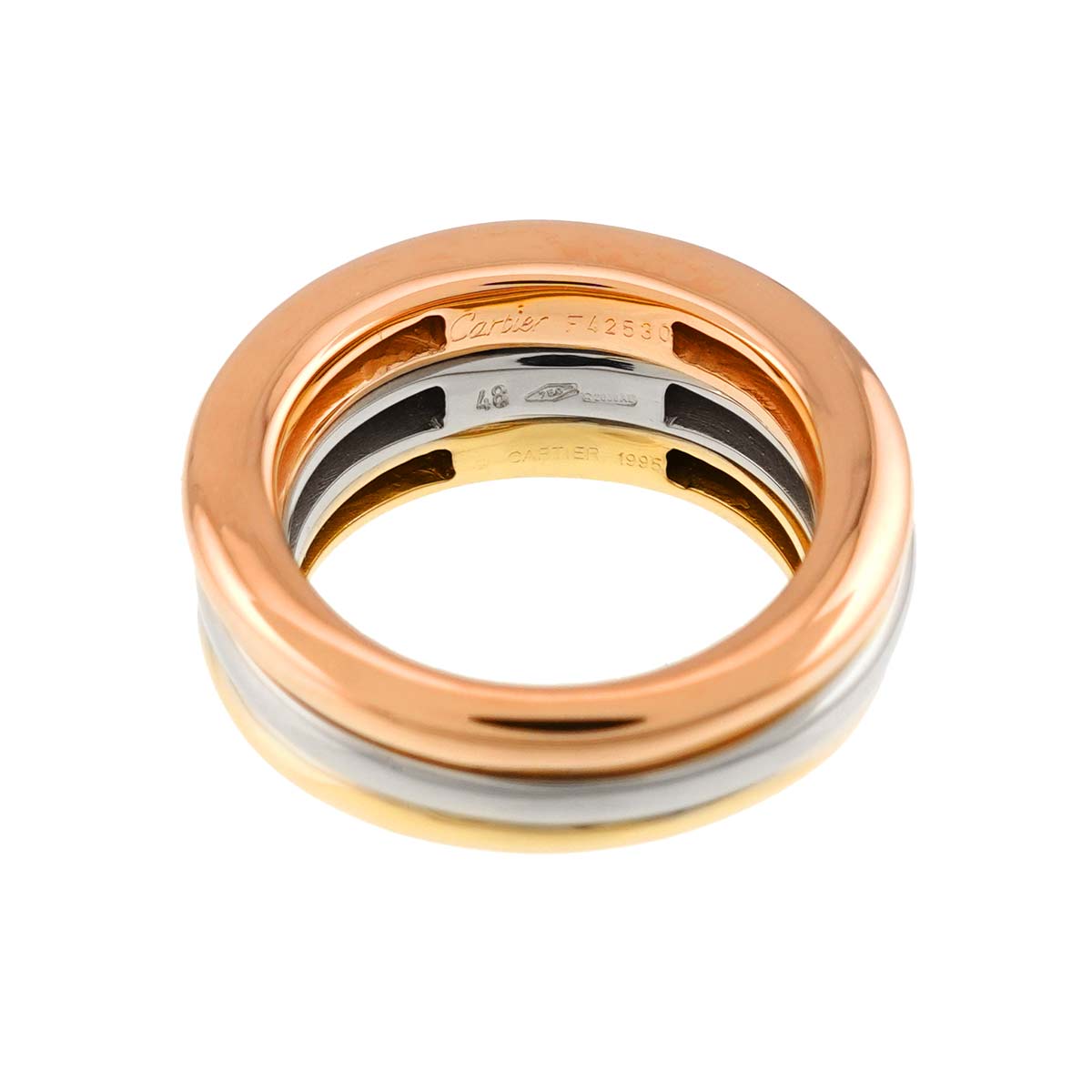 Ring 18K YG WG PG 750 size48 4-4.5(US)