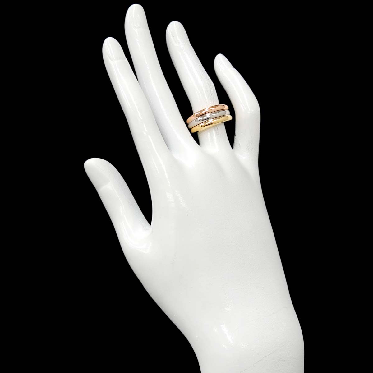Ring 18K YG WG PG 750 size48 4-4.5(US)