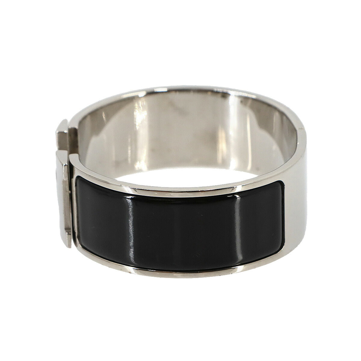 Clic Clac H PM Bangle Black Silver Accessory
