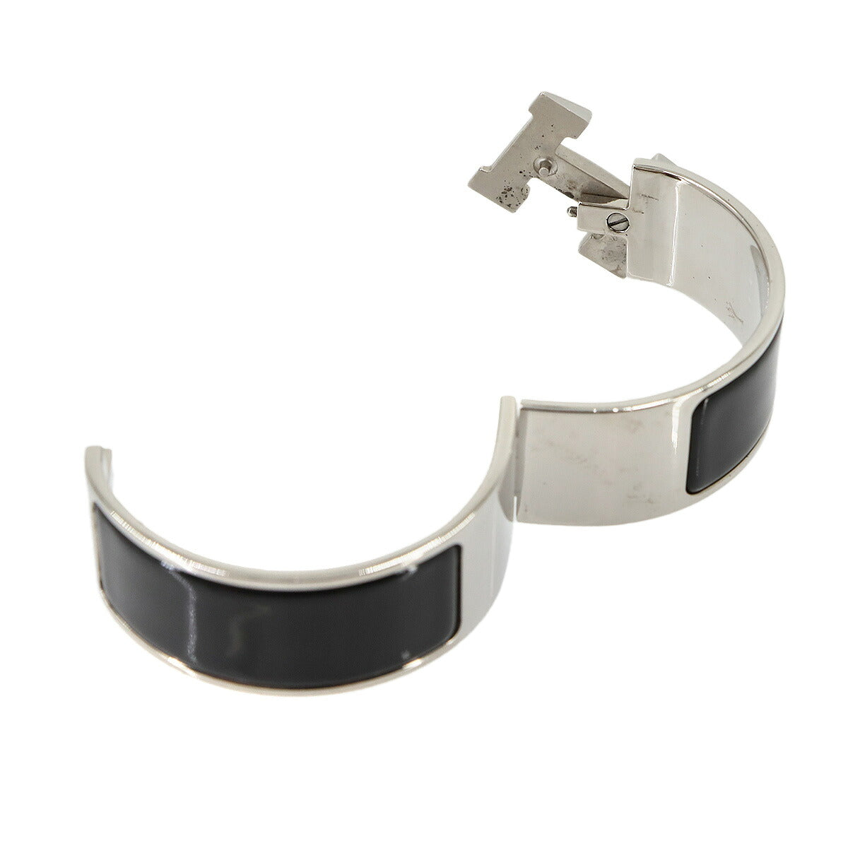 Clic Clac H PM Bangle Black Silver Accessory