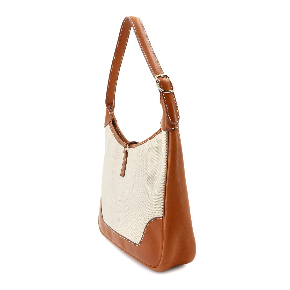 Trim 31 Shoulder Bag Toile H Veau Barenia Ecru Fauve Purse