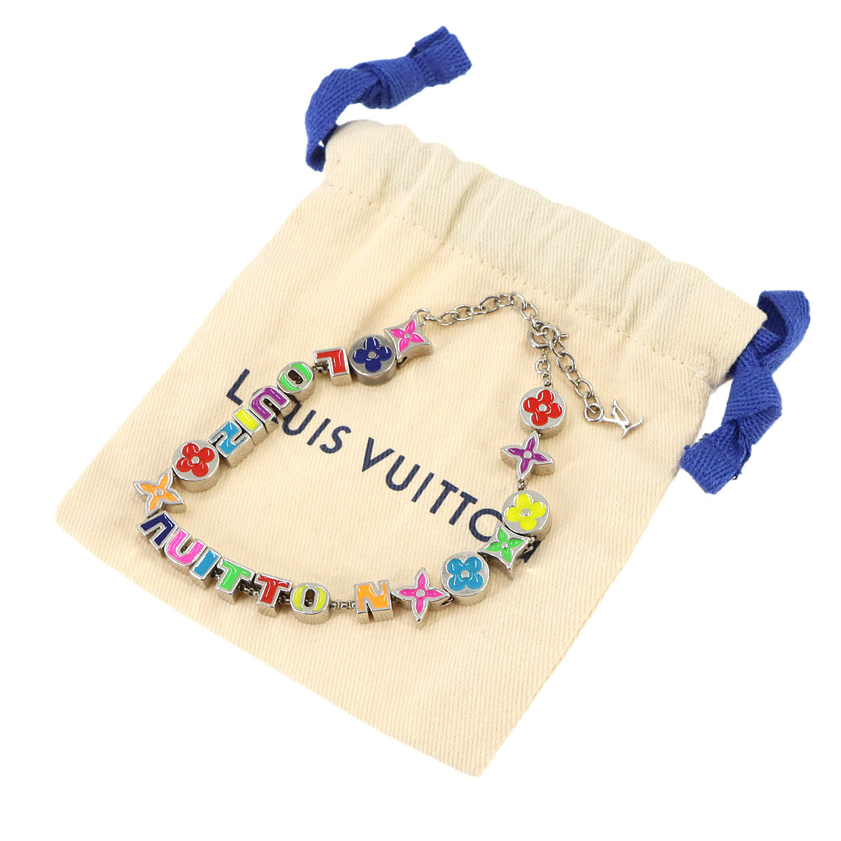 Monogram Party Bracelet Silver Multicolor MP3282