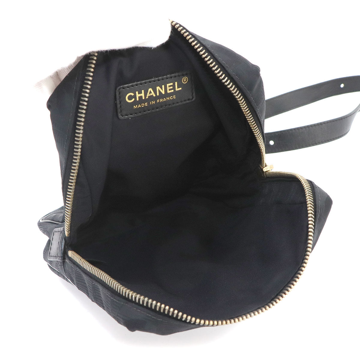 New Travel Line Shoulder Bag Nylon Leather Black A20513