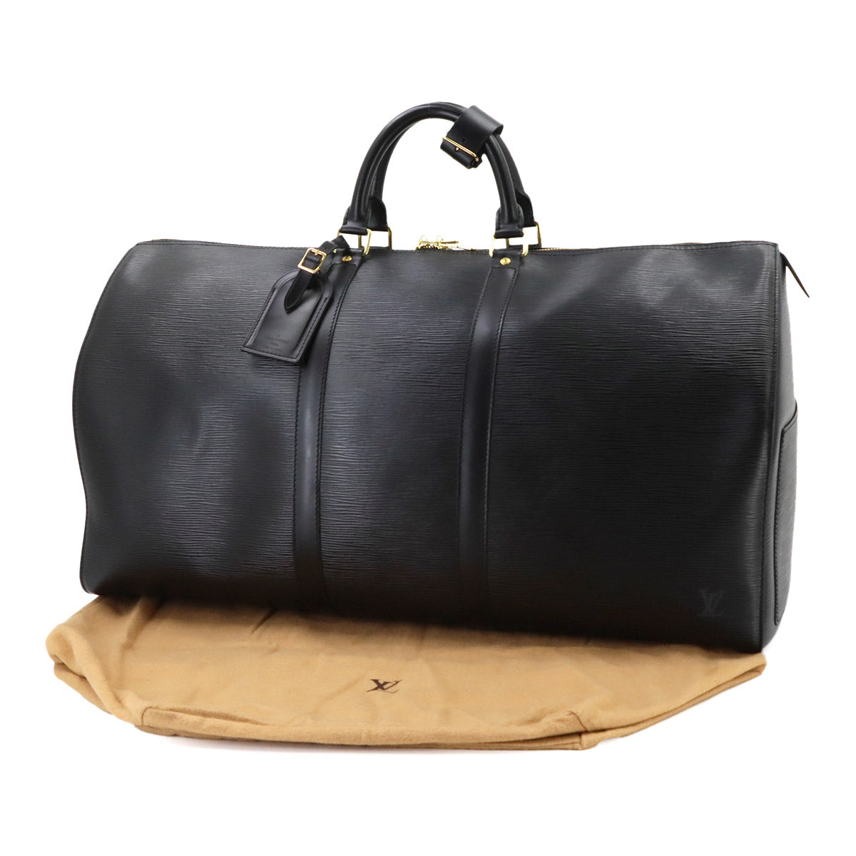 Epi Keepall 55 Luggage Leather Noir M59142