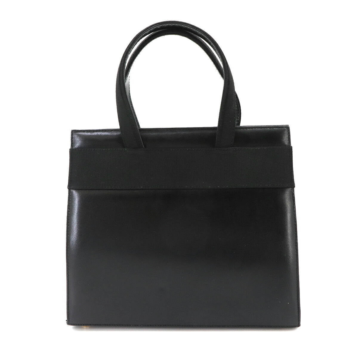 Vara 2way Hand Shoulder Bag Leather Black Purse